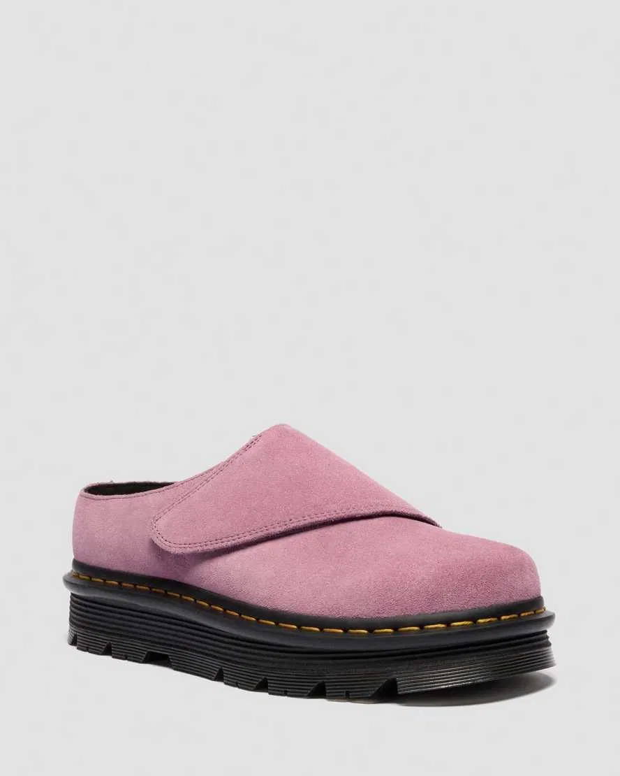 Мюли на платформе Zebzag Anywair из замши Dr Martens, розовый