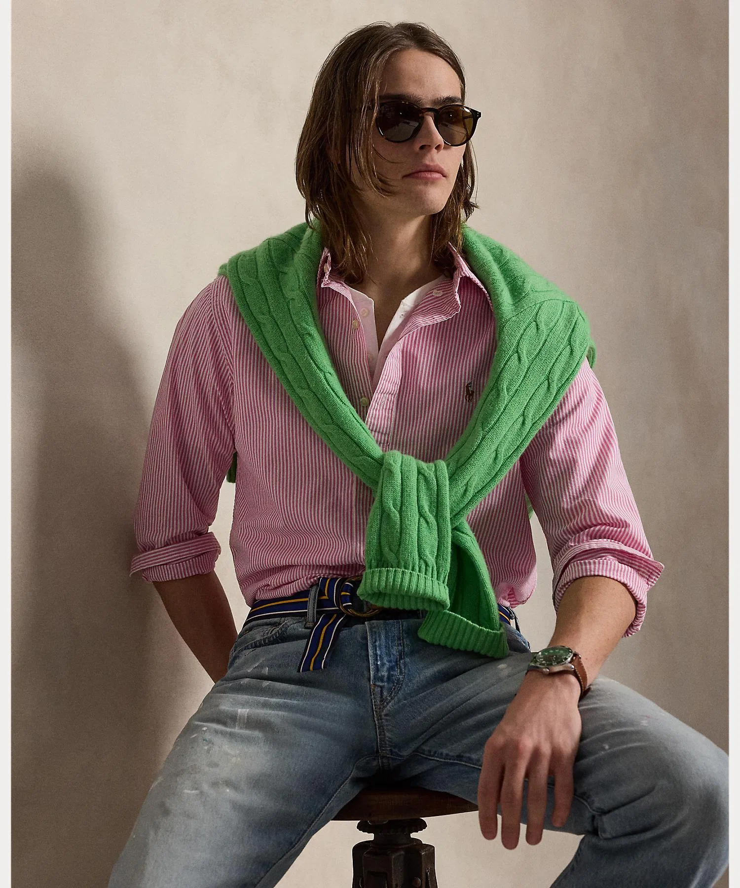 Мужская рубашка Polo Ralph Lauren Classic Fit в полоску