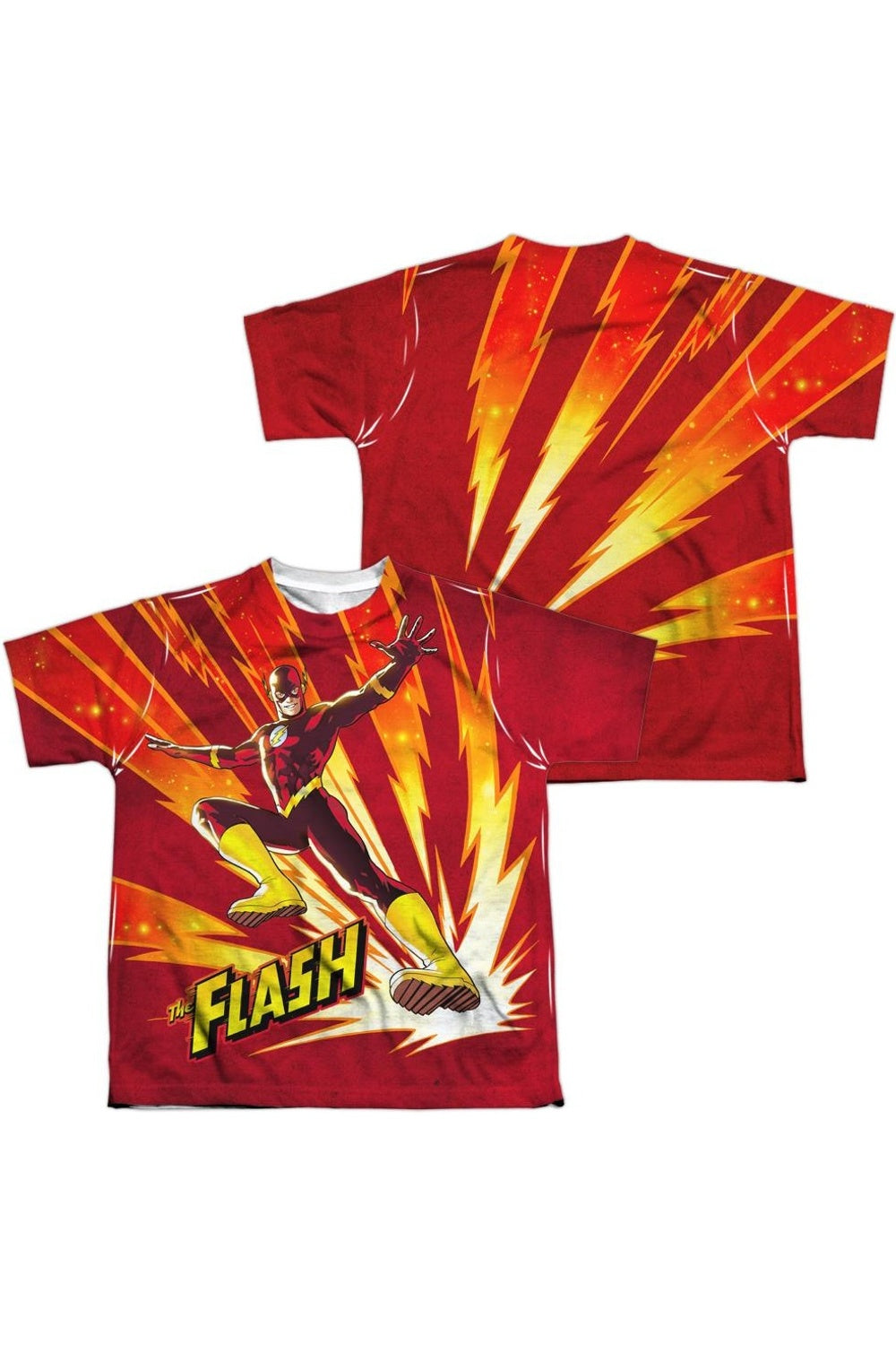 

Футболка с коротким рукавом для детей "Лига справедливости Америки" быстрая как молния Gildan, белый