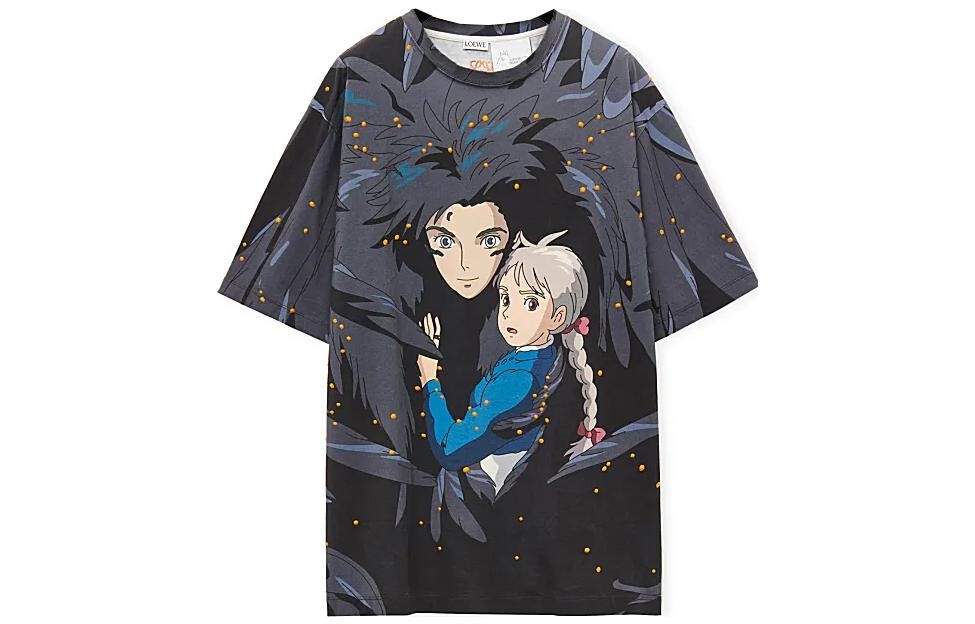 

Футболка X Howl"s Moving Castle унисекс темно-синяя Loewe, синий