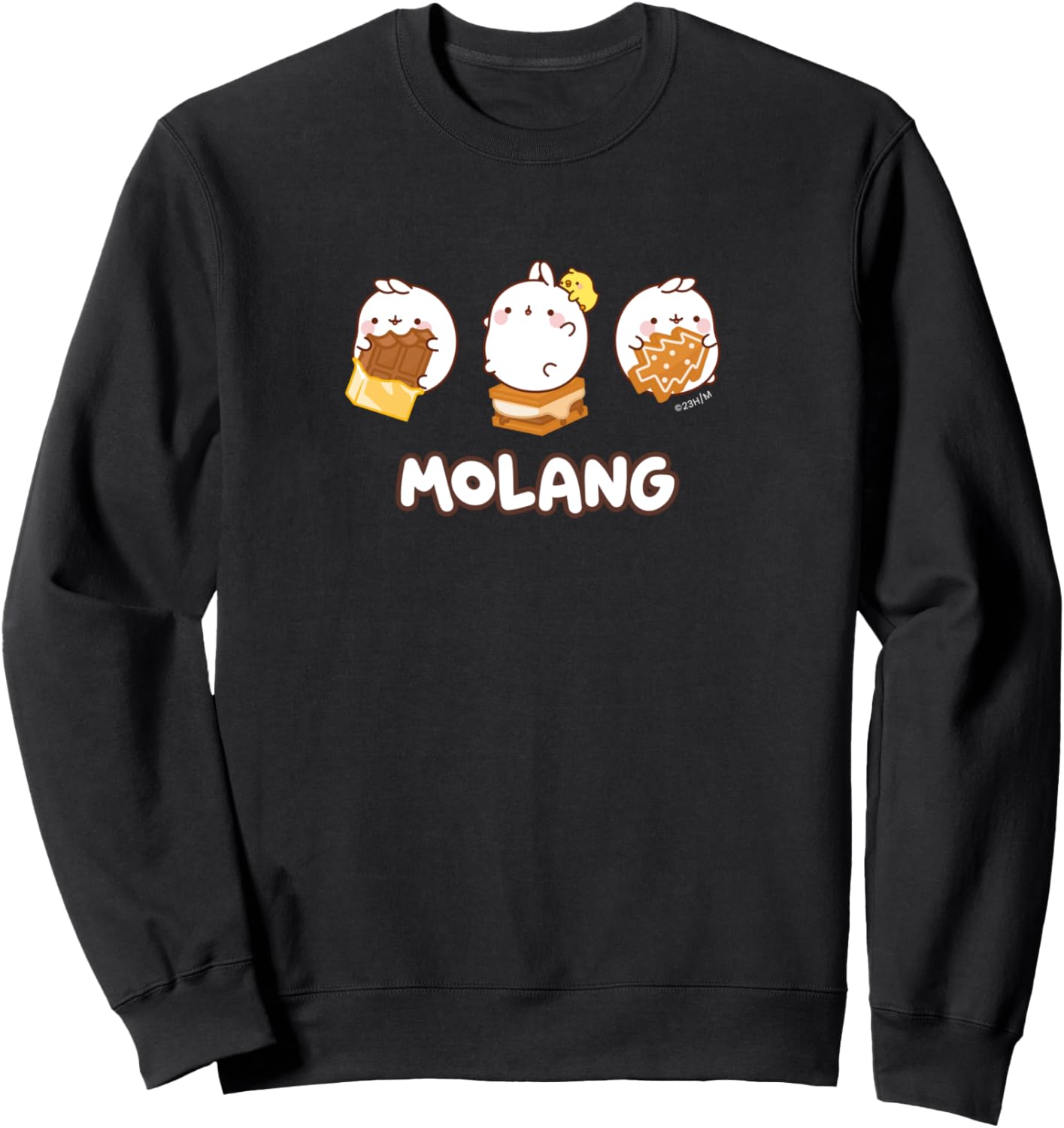 

Толстовка с рождественским изданием Molang, черный