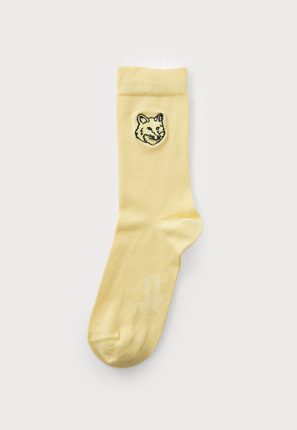 

Носки BOLD FOX HEAD SOCKS UNISEX Maison Kitsuné, светло-желтый