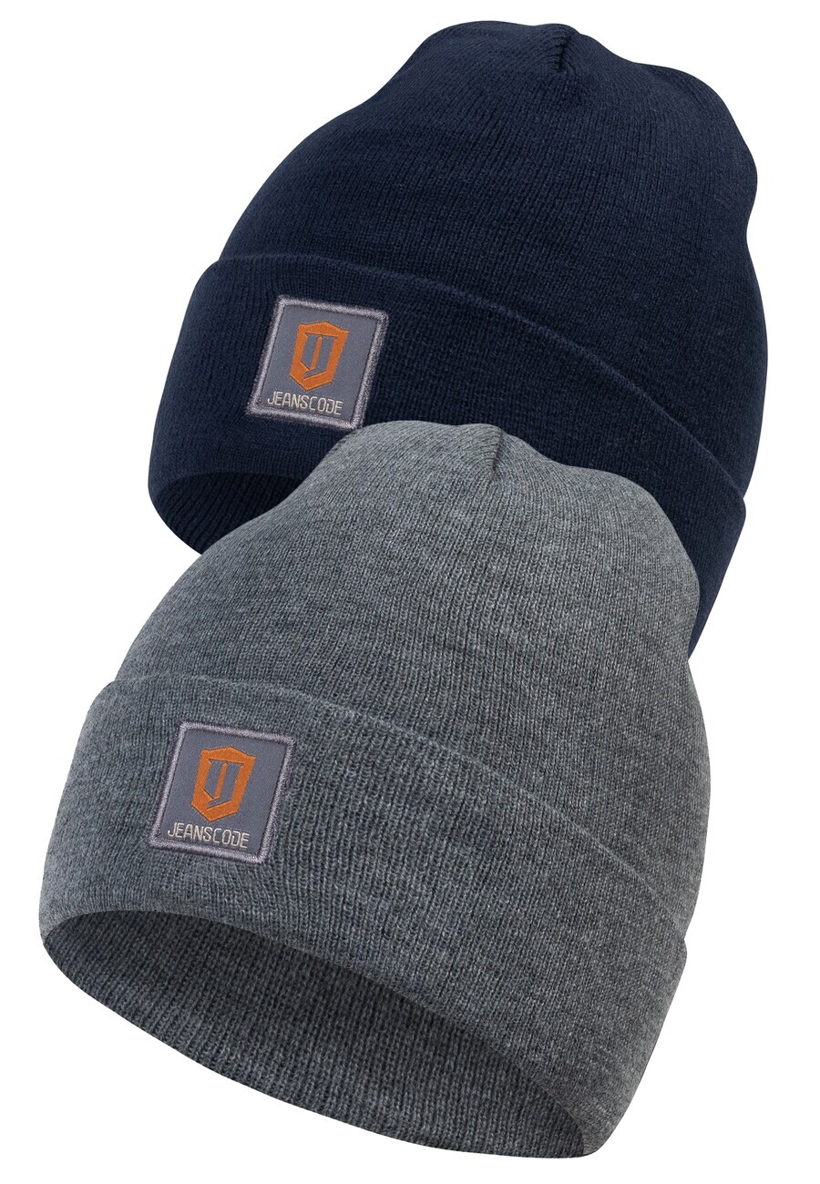 

Шапка INDICODE JEANS Beanie Vulcano, базальтовый серый/черный