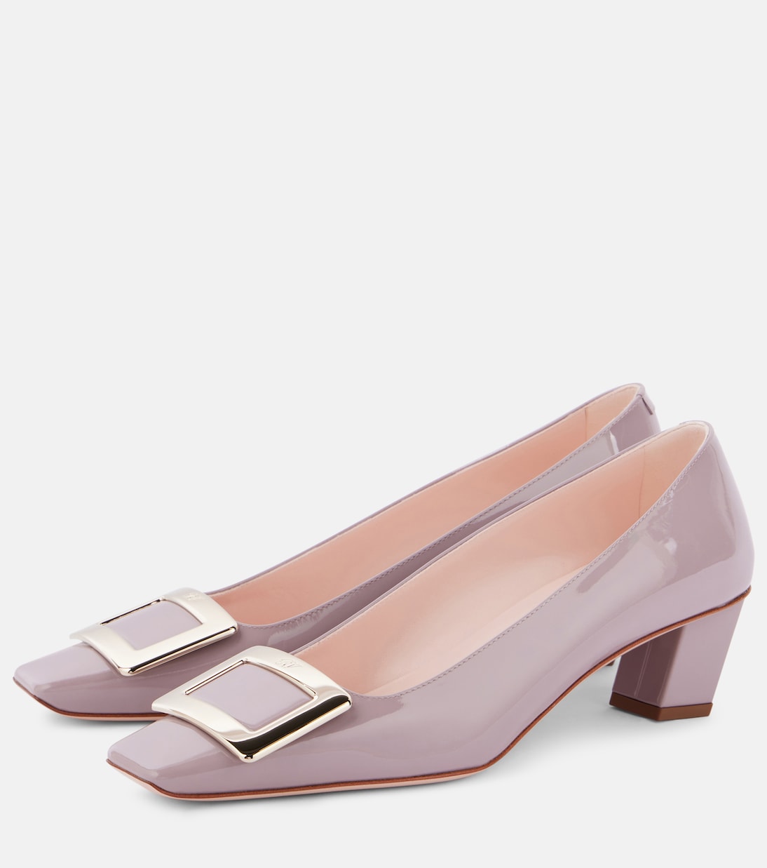Лакированные туфли Belle Vivier 45 Roger Vivier, Dusty Rose — фото 4