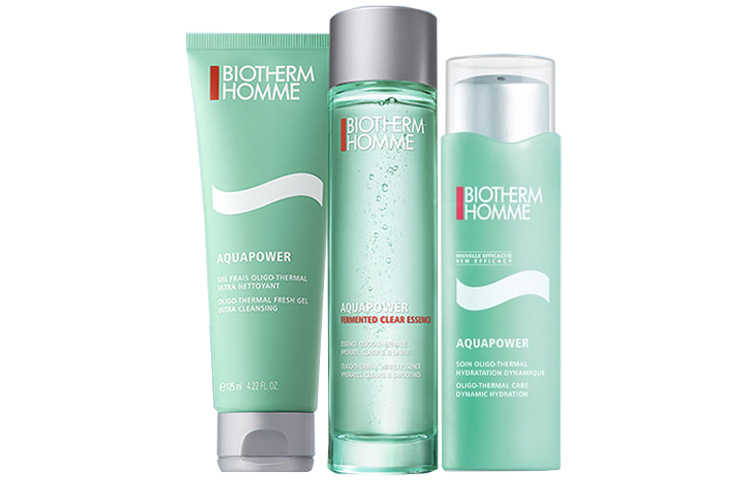 Набор мужской Biotherm Homme Aquapower: очищающее средство + тоник + лосьон, 125 мл + 200 мл + 100 мл — фото 4