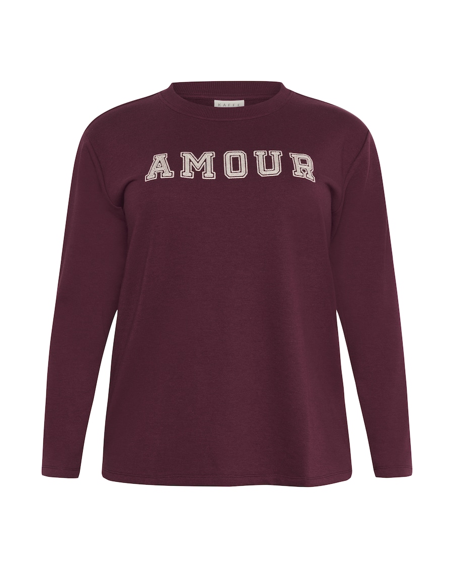 

Толстовка KAFFE CURVE Eliza, бордовый