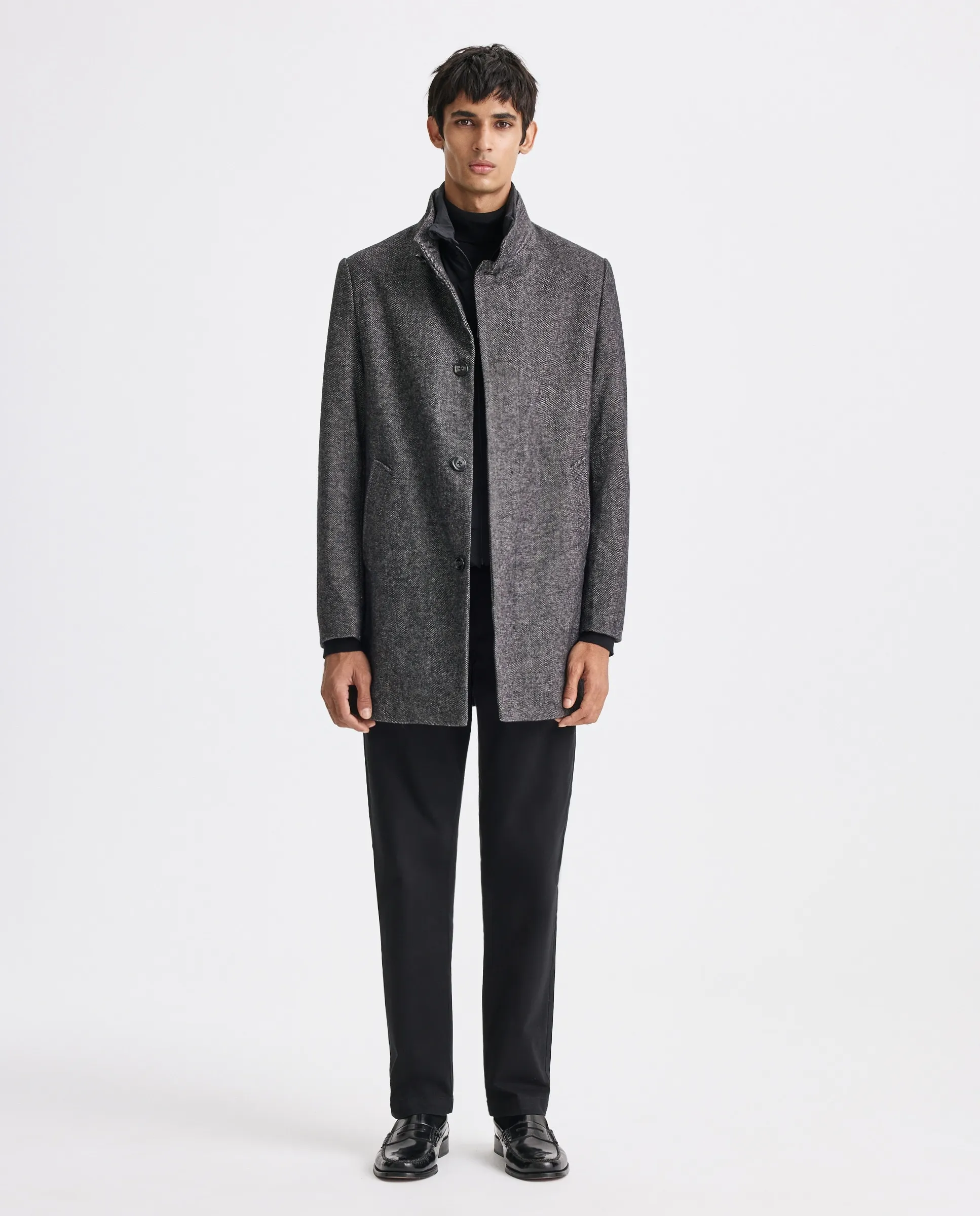 

Мужское пальто из чеевиота Easy Wear, антрацитовый