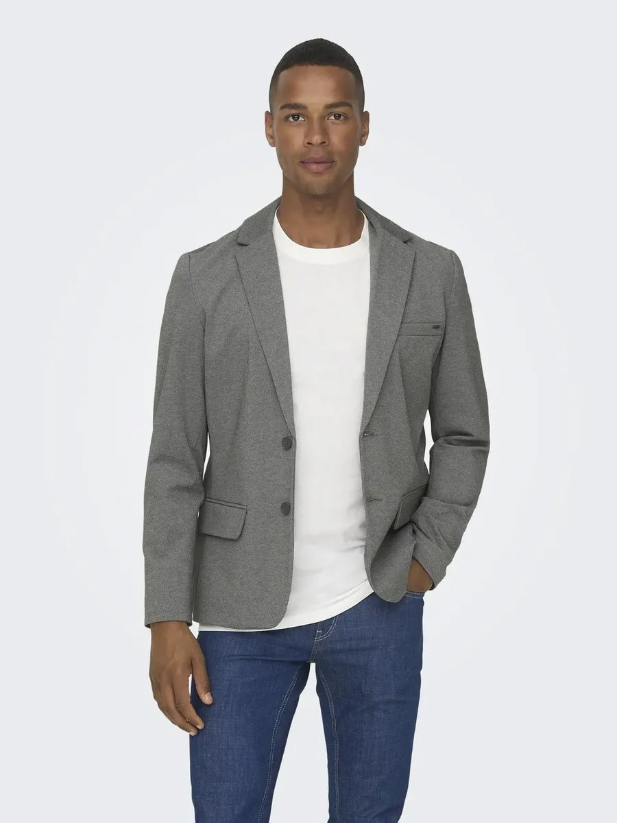 

Куртка ONLY & SONS "ONSMARK SLIM 0209. BLAZER NOOS", серый