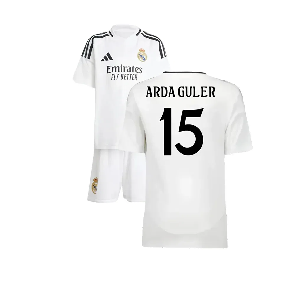 Детский футбольный комплект Real Madrid Arda Güler 2024/25, белый