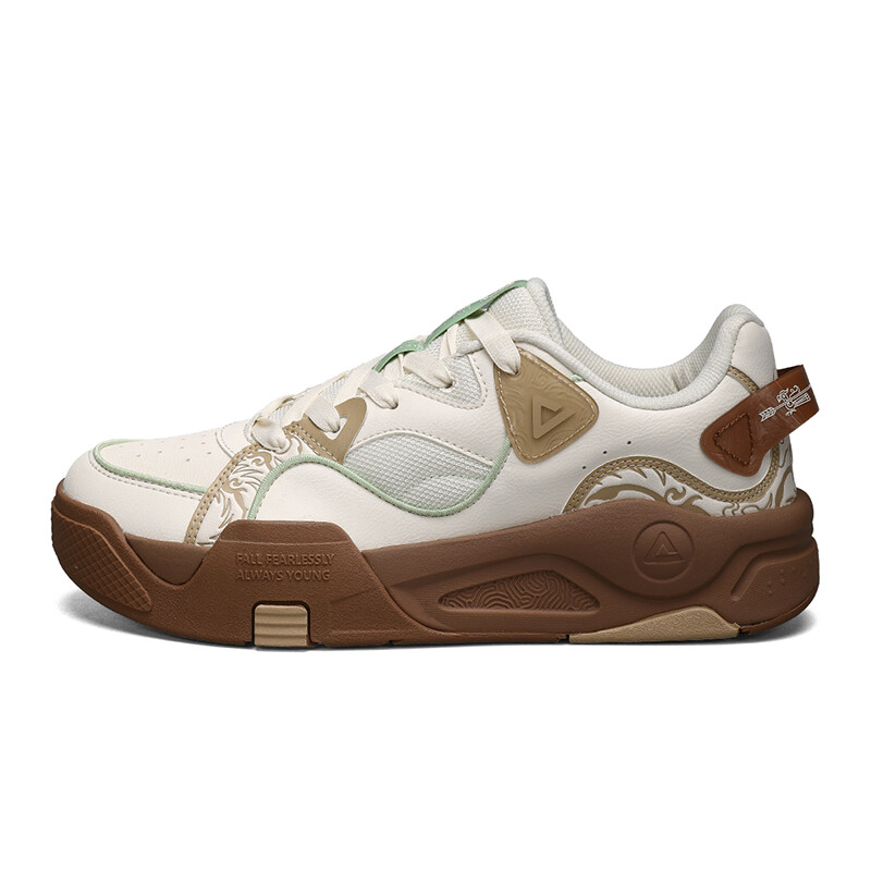 

Кроссовки PEAK Lifestyle Shoes Men Low-top Canvas White Brown, коричневый