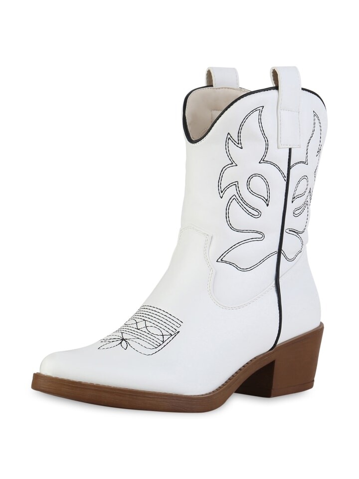 

Ботильоны VAN HILL Cowboy Boots Chloe, белый