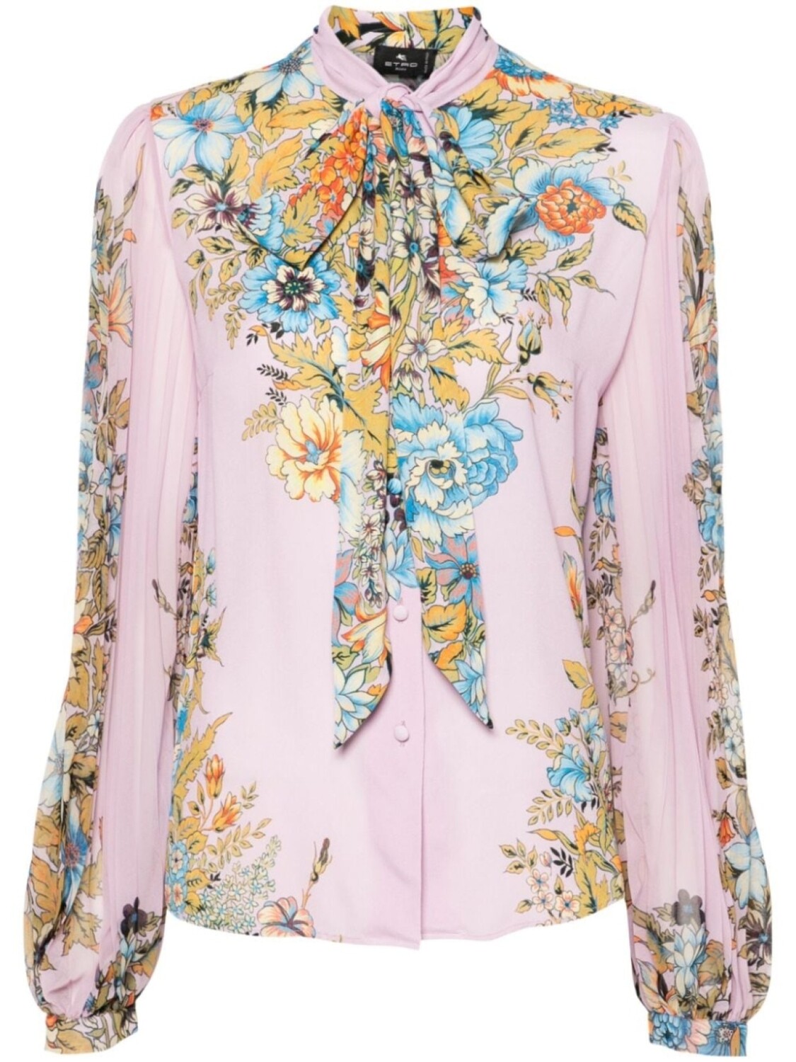 

ETRO рубашка с цветочным принтом, розовый