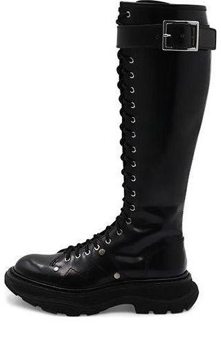 Кроссовки tread slick boot 'black' Alexander Mcqueen, черный