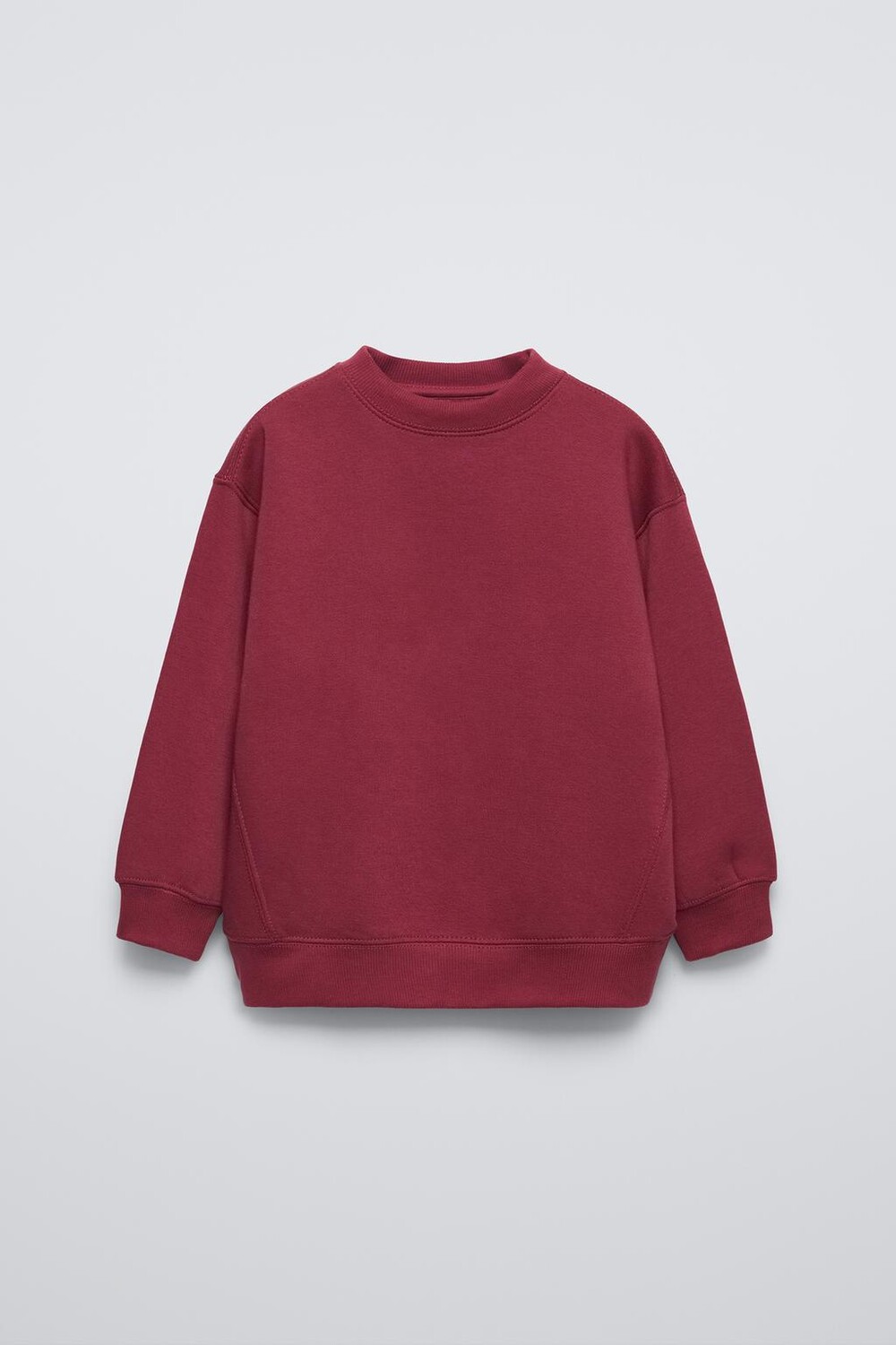 

Базовая плюшевая толстовка ZARA, бордовый