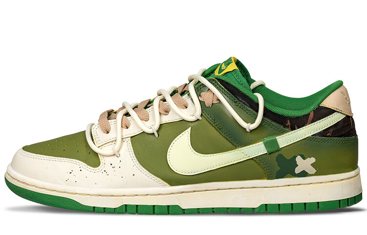 

Кроссовки Nike Dunk Skateboard Shoes Men Low-Top Green/Beige