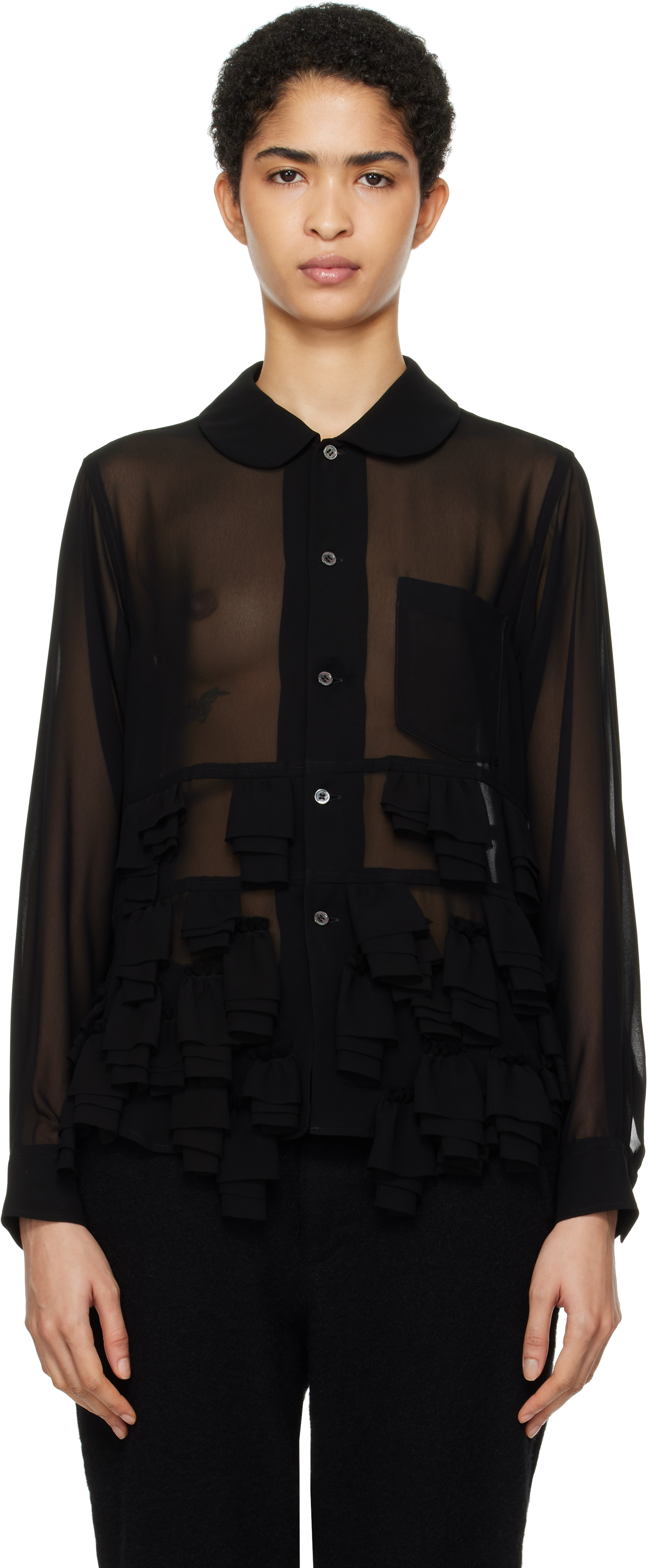 

Блузка из жоржета Black Comme des Garcons