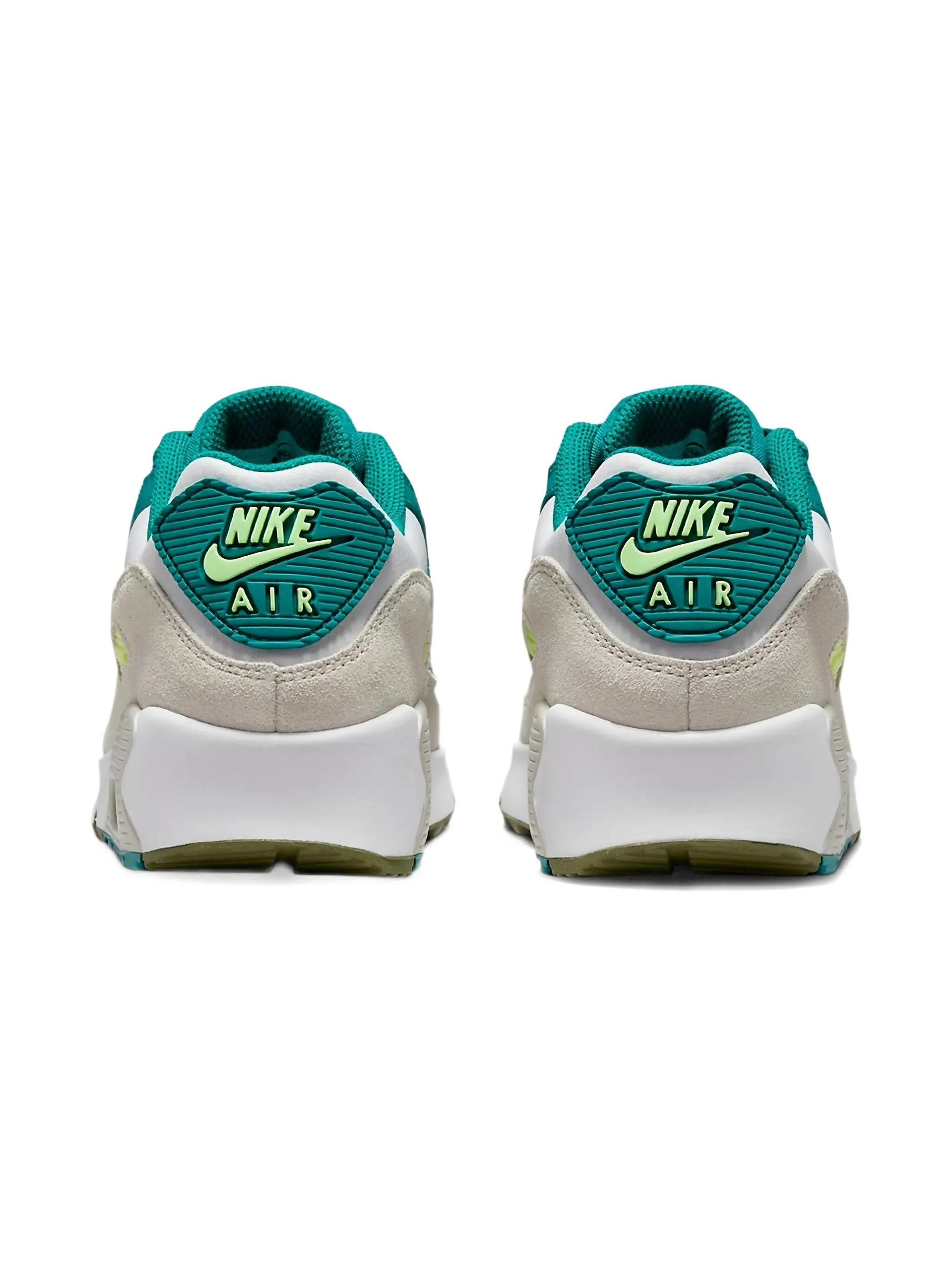 Кроссовки Air Max 90 LTR Bright Spruce/Barely Volt Nike Kids, белый — фото 4