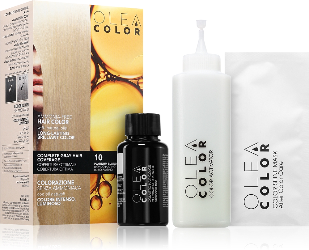 

Стойкая краска для волос Oleacolor Oleacolor, atspalvis 10 platinum blonde