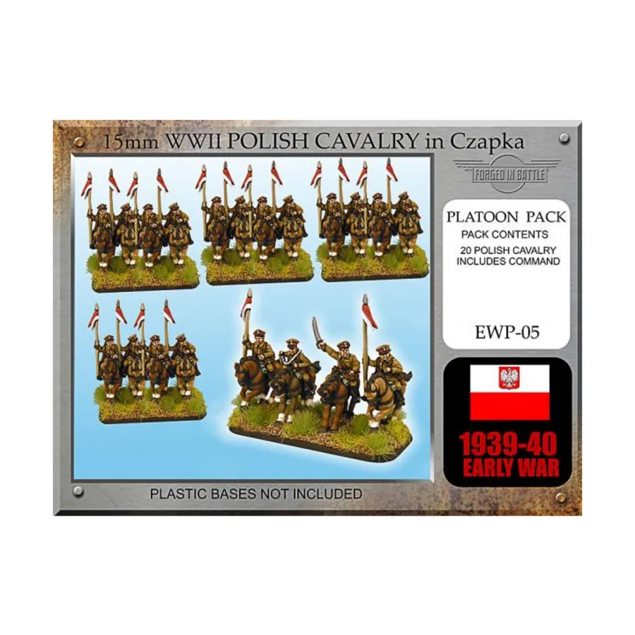 

Польская кавалерия в Чапке с копьем, WWII Miniatures - Early 1939-40 - Polish Infantry (15mm)