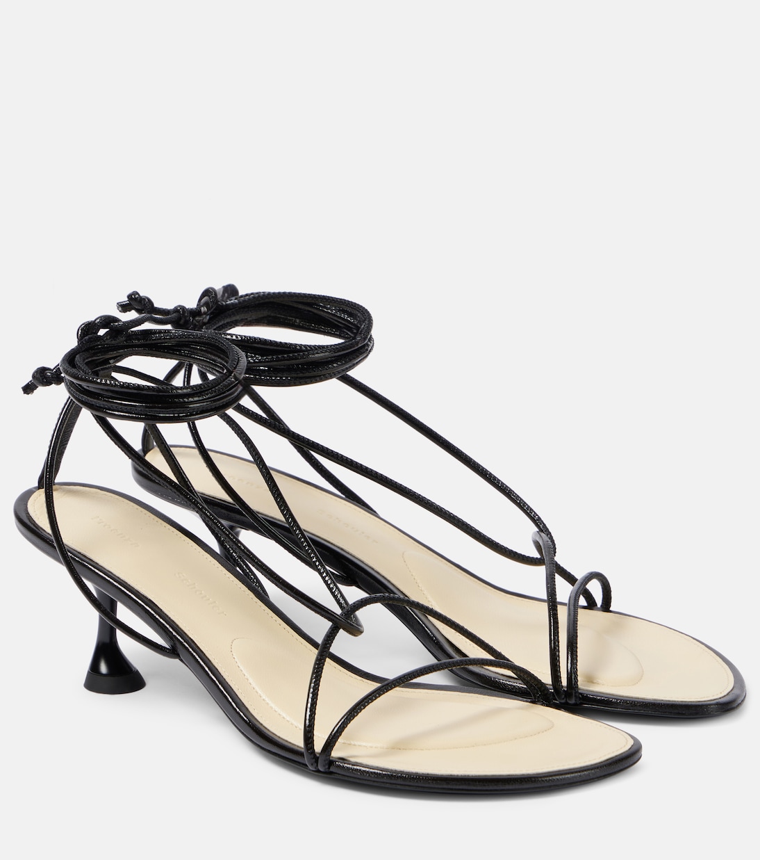 Сандалии кожаные Tee Ankle 60 Proenza Schouler, черный