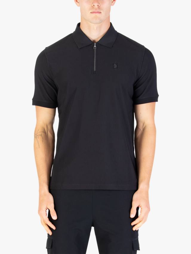 

Хлопковая поло Penrith с коротким рукавом Regular Fit LUKE 1977, Black