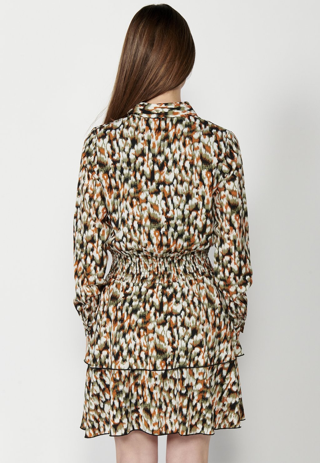 

Платье-рубашка LONG SLEEVE Koroshi, мультиколор
