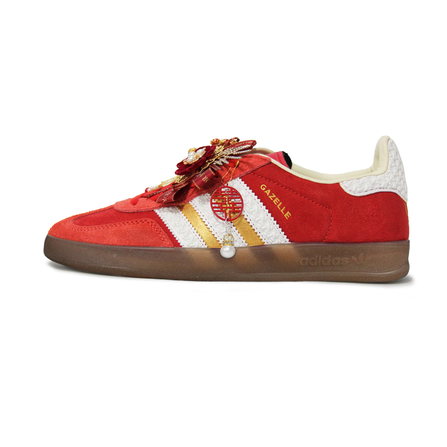 

Adidas Originals GAZELLE INDOOR Walking Planet, Red Jubilee Cloud, устойчивые к истиранию низкие кроссовки для скейтбординга Unisex