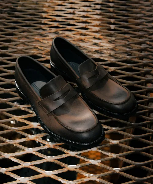 Мужские кожаные лоферы LOSTGARDEN UNIFORM Brown