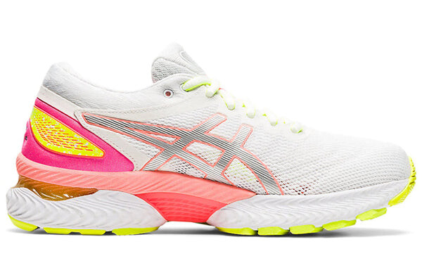 Кроссовки гелевые нимбус 22 облегченный показ Asics, белый — фото 2