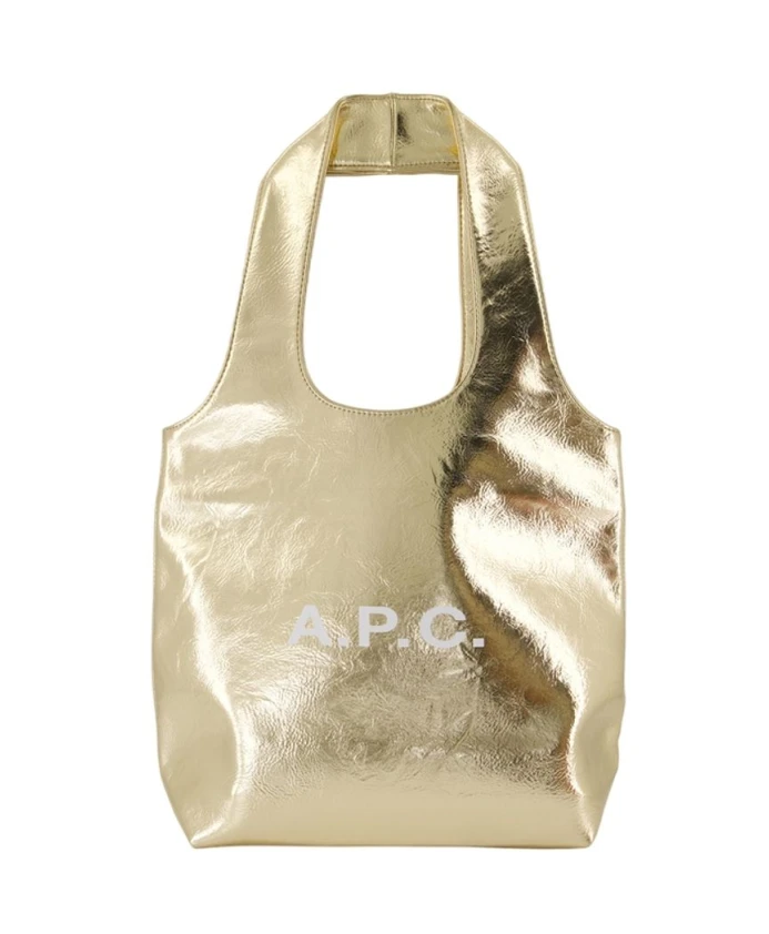

Золотистая синтетическая сумка для покупок нинон A.P.C., желтый