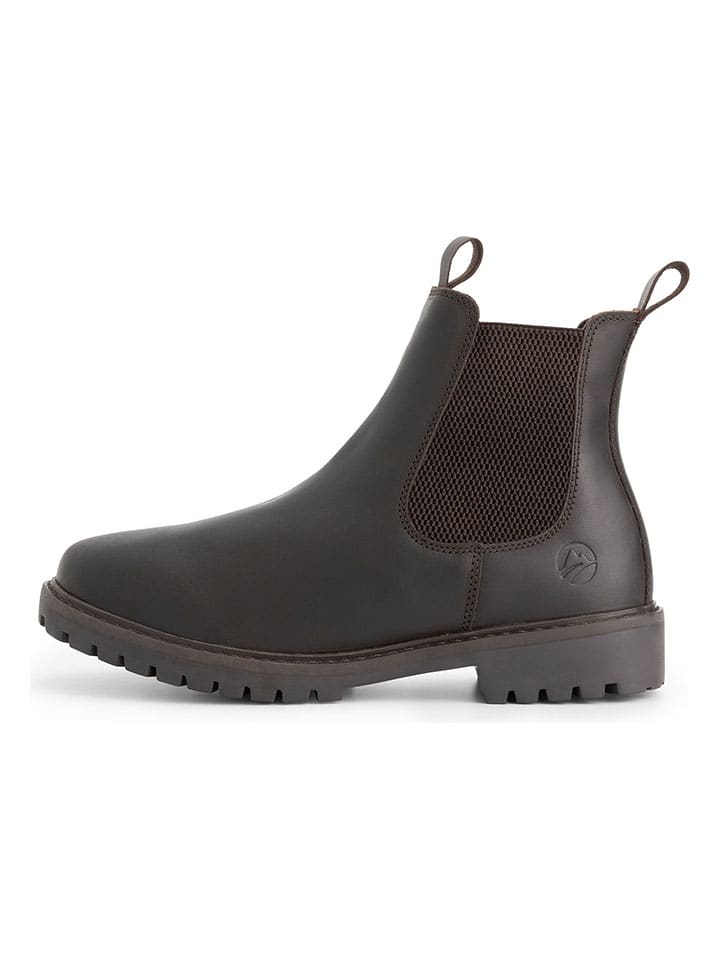 TRAVELIN' Кожаные ботинки челси "Sandnes" коричневого цвета — фото 2