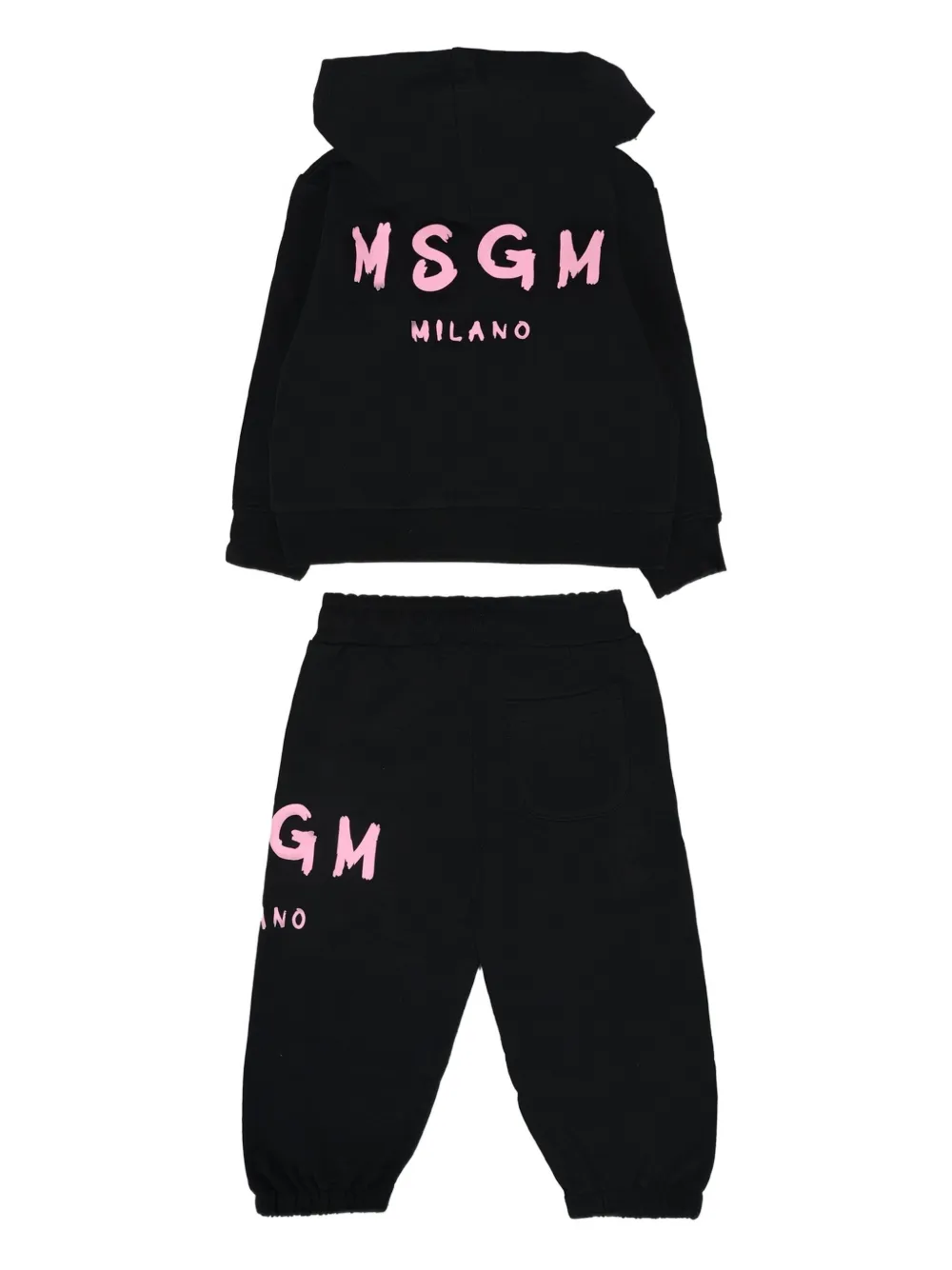 Спортивный костюм с логотипом (комплект из двух) MSGM Kids, черный — фото 2