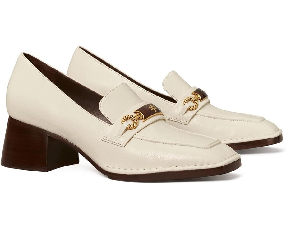 

Лоферы Tory Burch Perrine Heel Loafer 55 mm, цвет New Ivory
