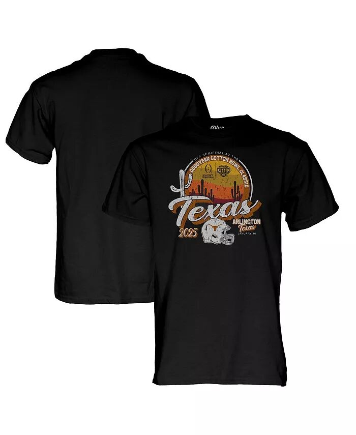 

Мужская черная футболка Texas Longhorns College Football Playoff 2025 Cotton Bowl Blue 84