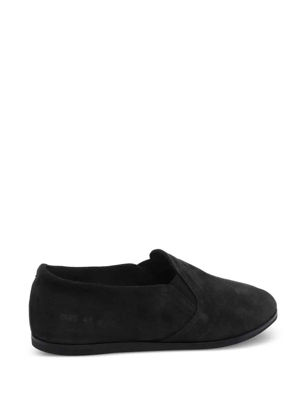 Замшевые кроссовки с закругленным носком Common Projects, черный — фото 3