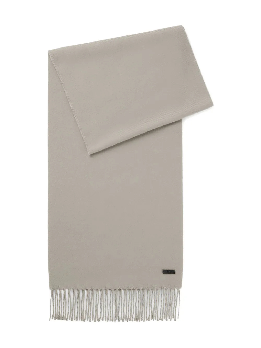 

Шарф с логотипом и бахромой Boss, нейтральный