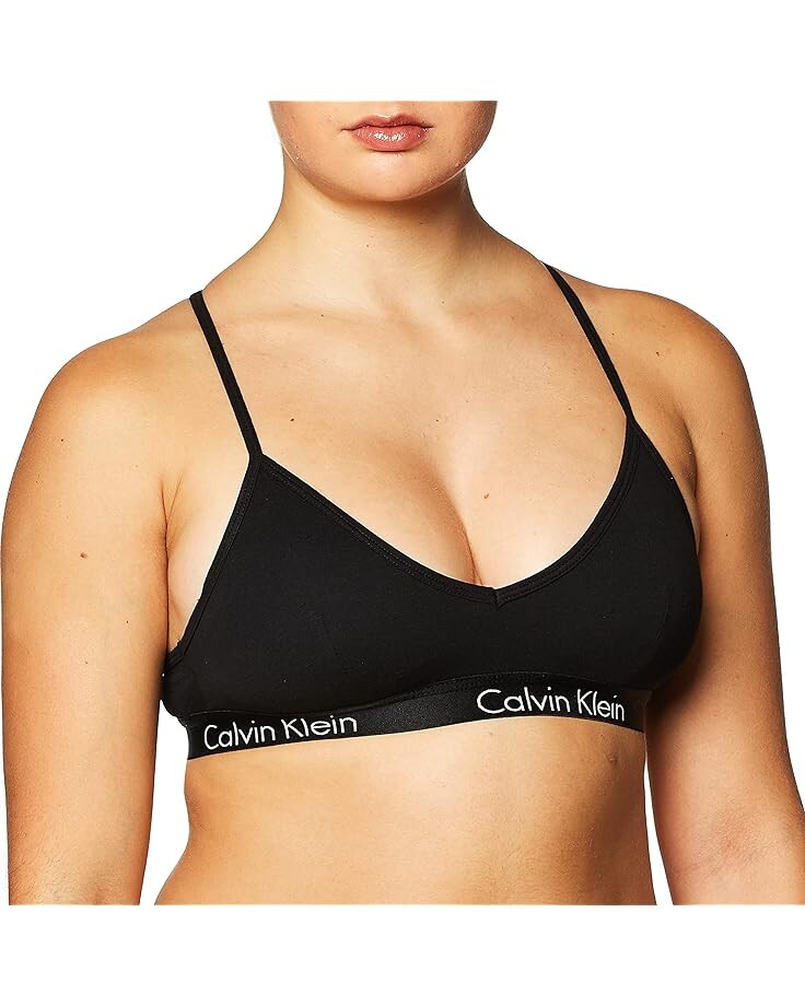 

Бюстгальтер Calvin Klein Motive Cotton Lightly Linedlette, черный