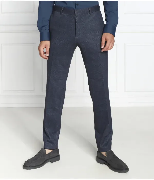Брюки h-genius-j-mm-224 slim fit Boss, темно-синий