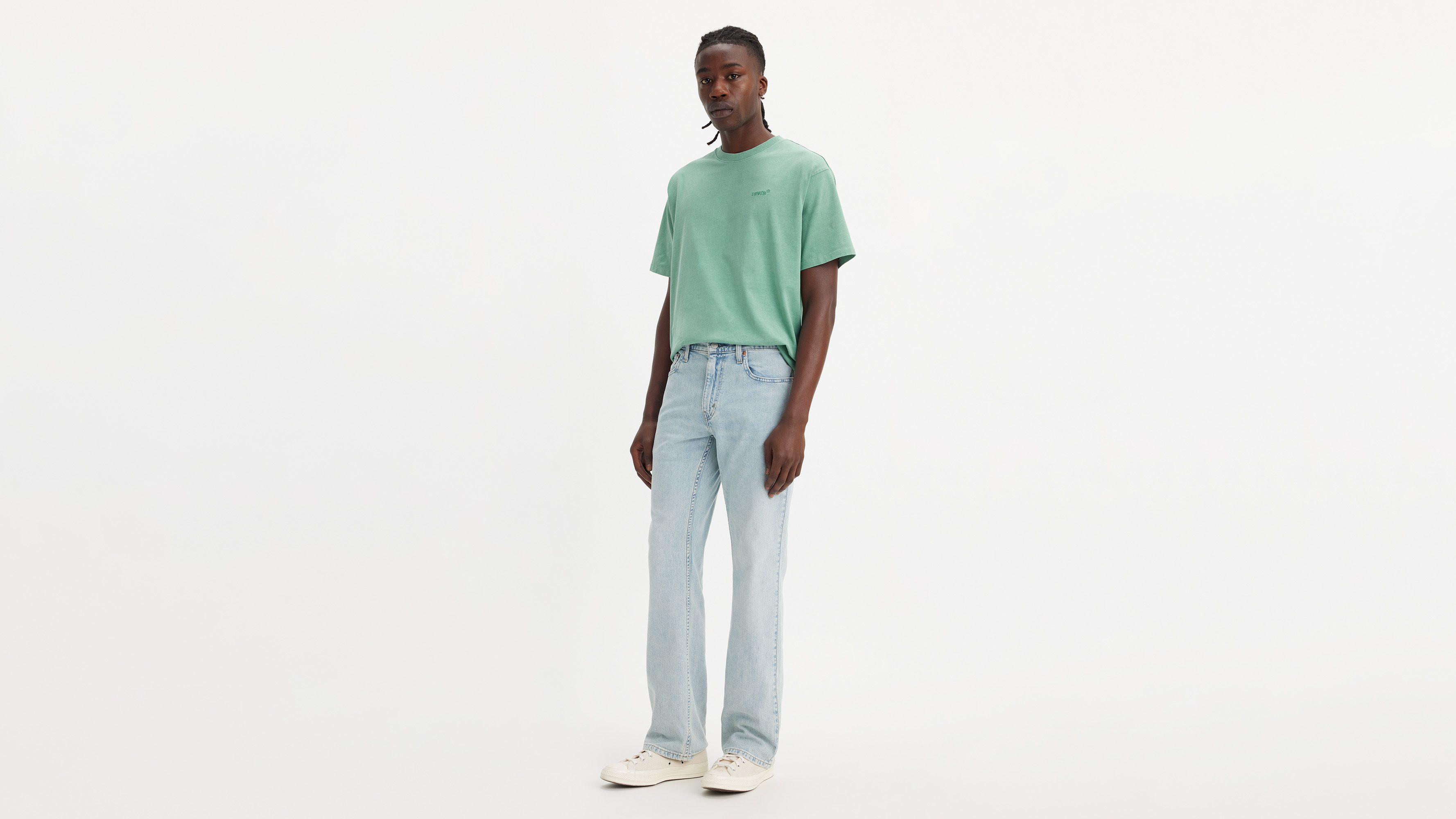 

527 Узкие мужские джинсы Bootcut Levi's, цвет Take It All - Light Wash - Stretch