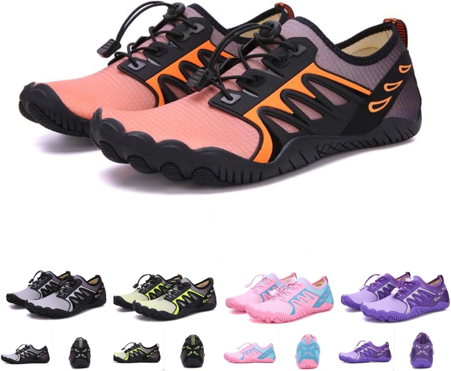 

Кроссовки для походов для женщин, новые походные кроссовки для мужчин и женщин, нескользящая обувь для трейла, обувь для походов, дышащая с широким носком Kaeril, оранжевый