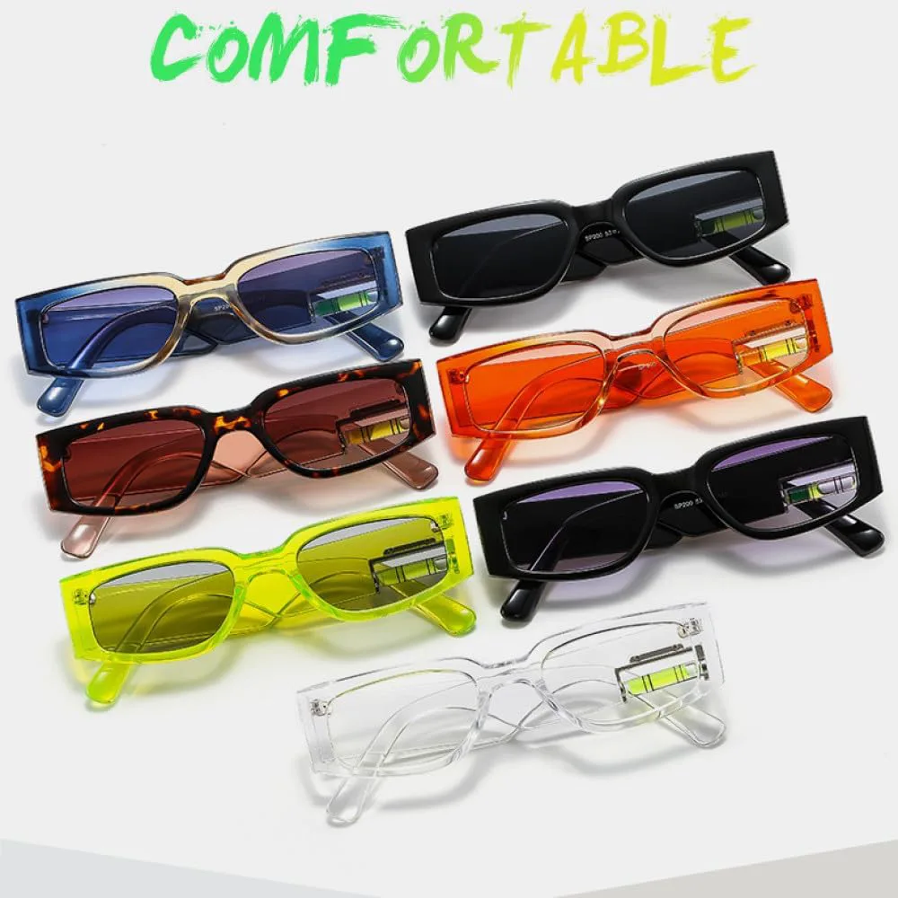 

Винтажные прямоугольные солнцезащитные очки с выравнивателем для женщин и мужчин, роскошные очки в стиле ретро, ​​солнцезащитные очки с оправой UV400 TYUVIVO, C5