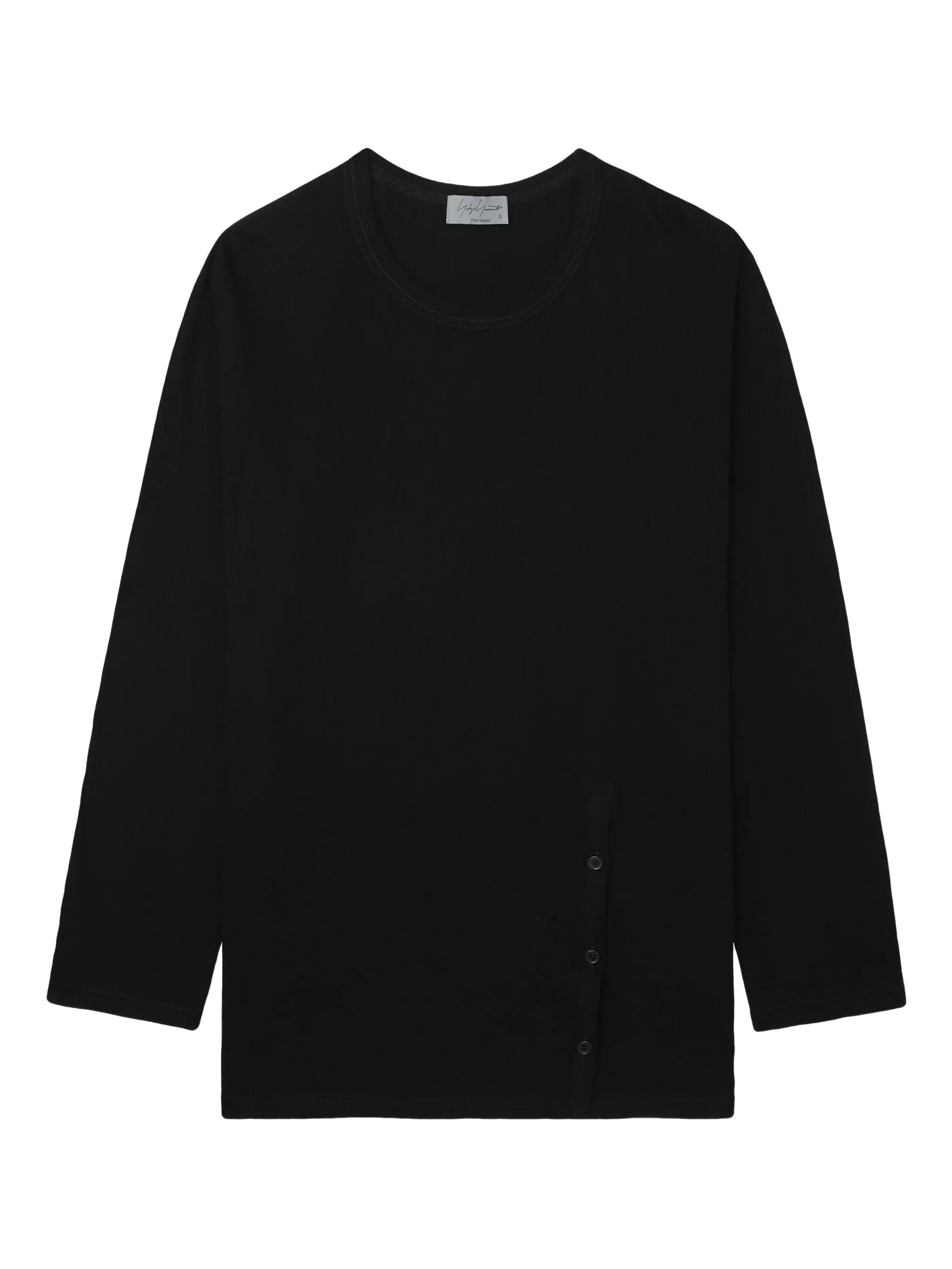 

Футболка с длинными рукавами Yohji Yamamoto, черный