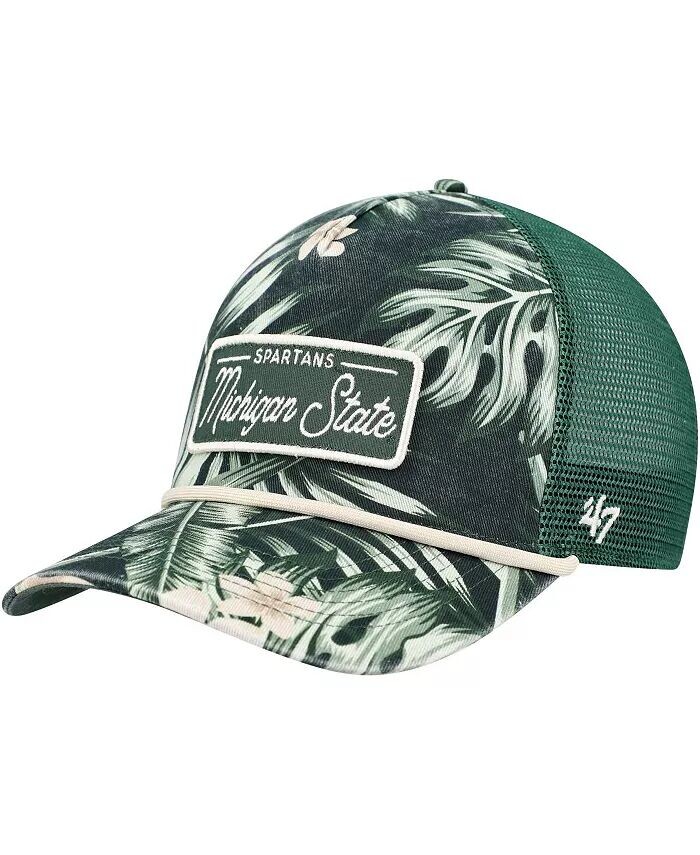 

Мужская зеленая регулируемая шляпа Michigan State Spartans Tropicalia Hitch '47 Brand, зеленый