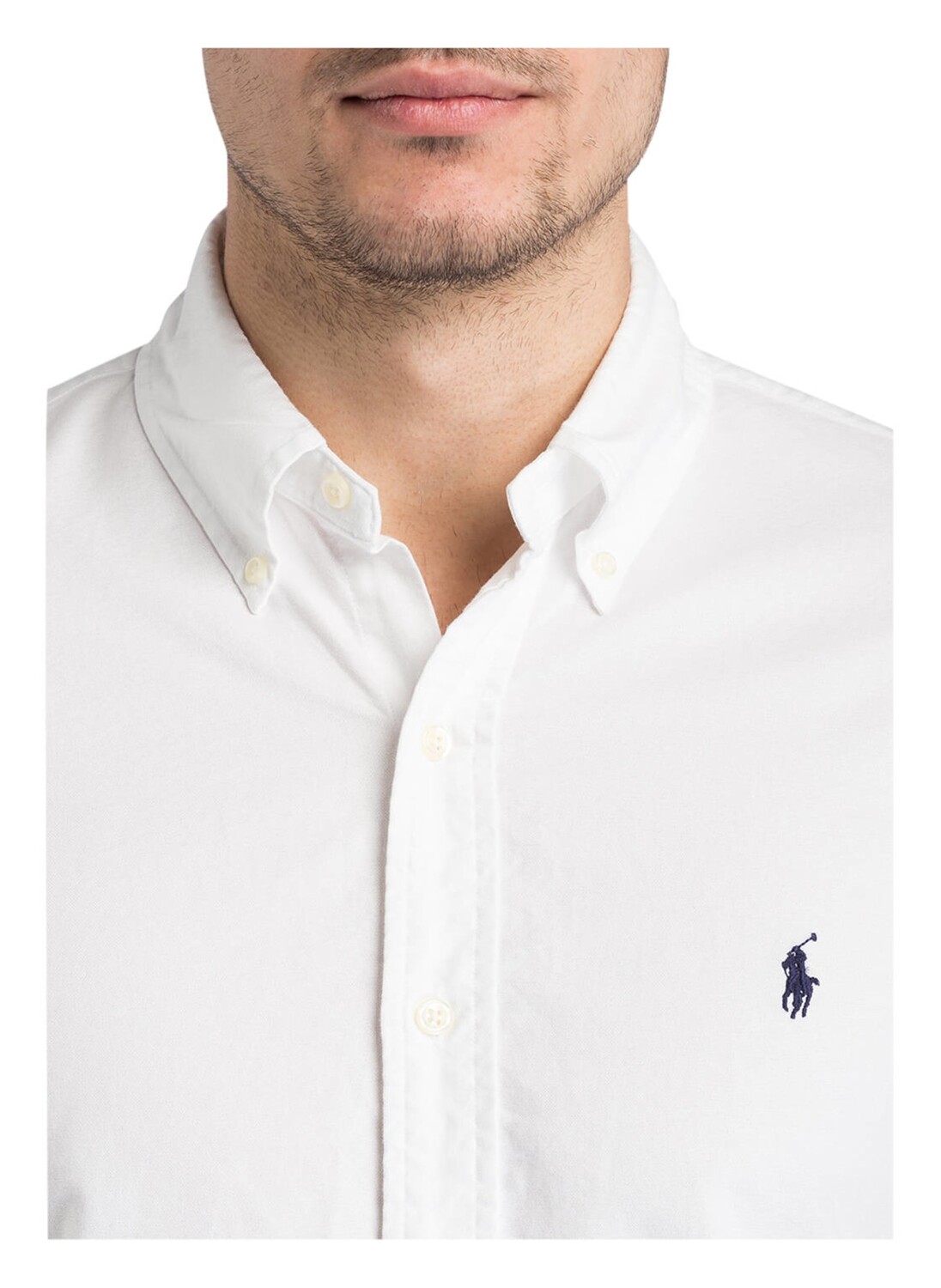 Рубашка POLO RALPH LAUREN Slim Fit, белый — фото 4