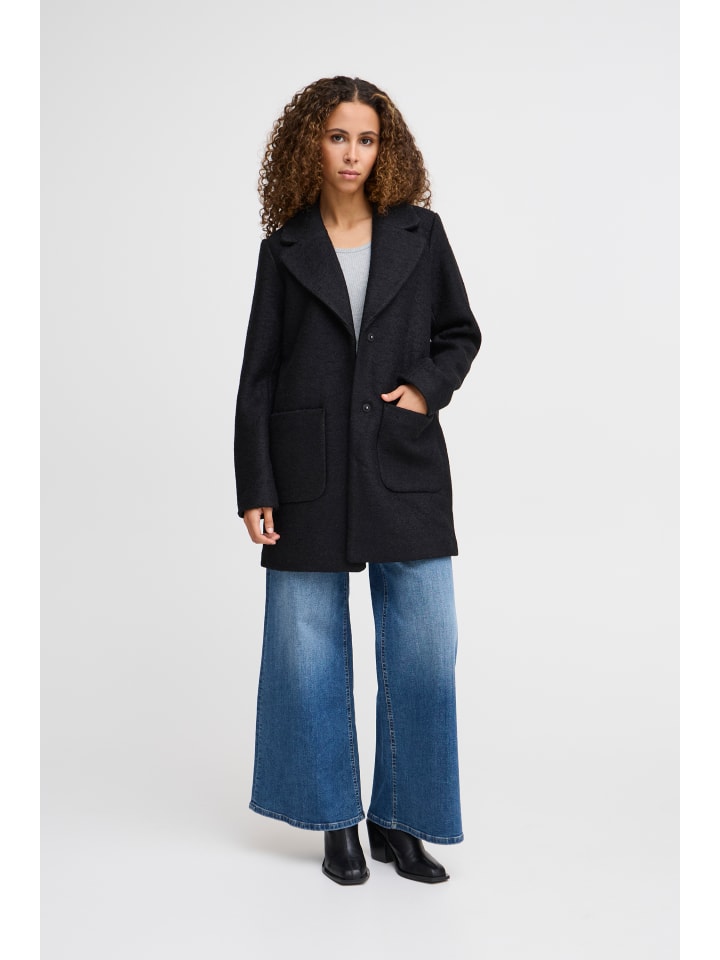 

ICHI Куртка IHSTIPA стандартного кроя, черная