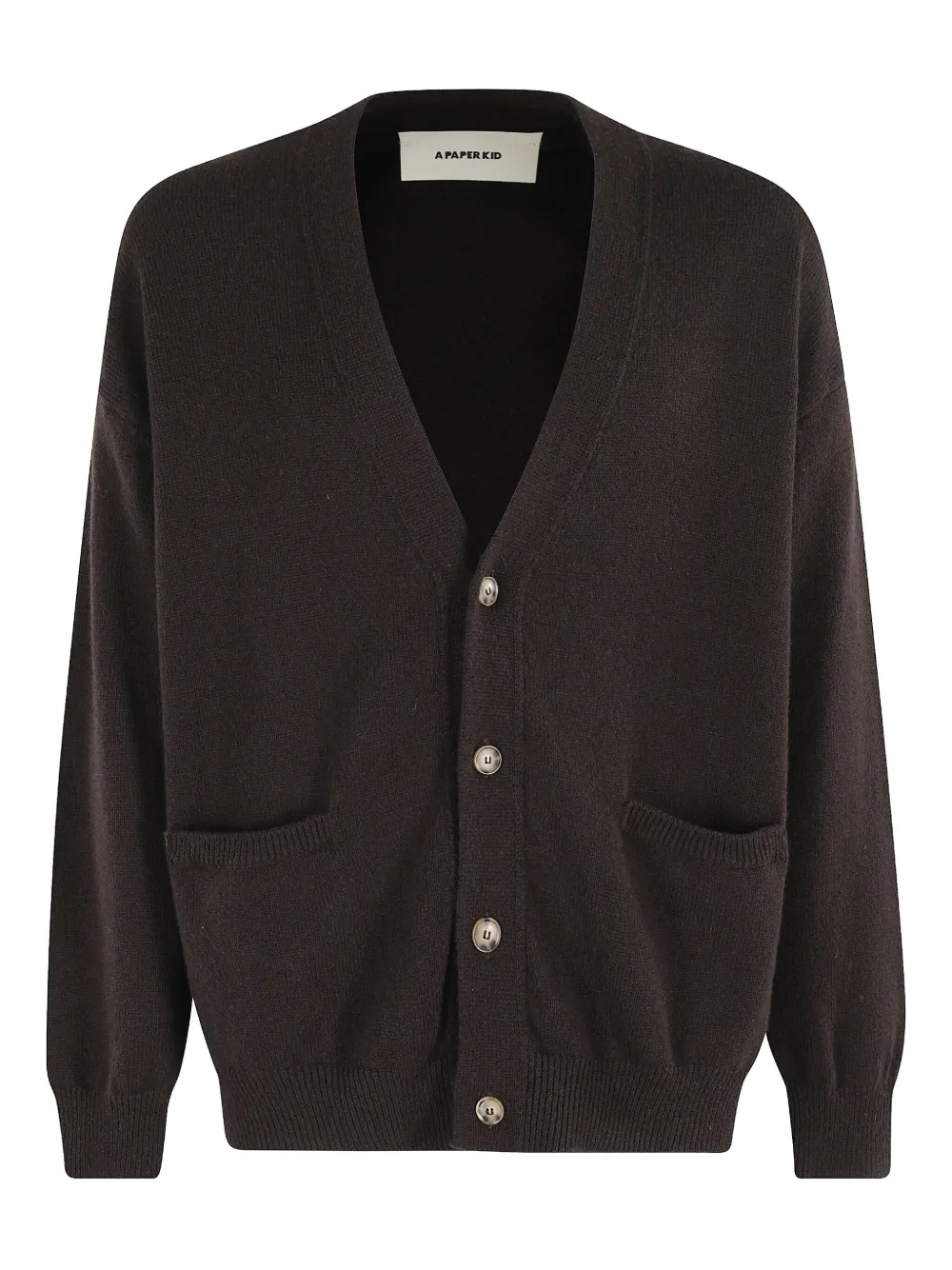 

Кардиган с карманами A Paper Kid, коричневый