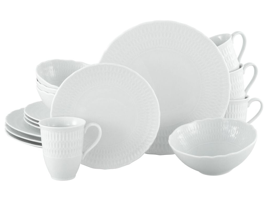 

CreaTable, 33089, София белая, комбинированный сервиз, 16 предметов, фарфор, белый
