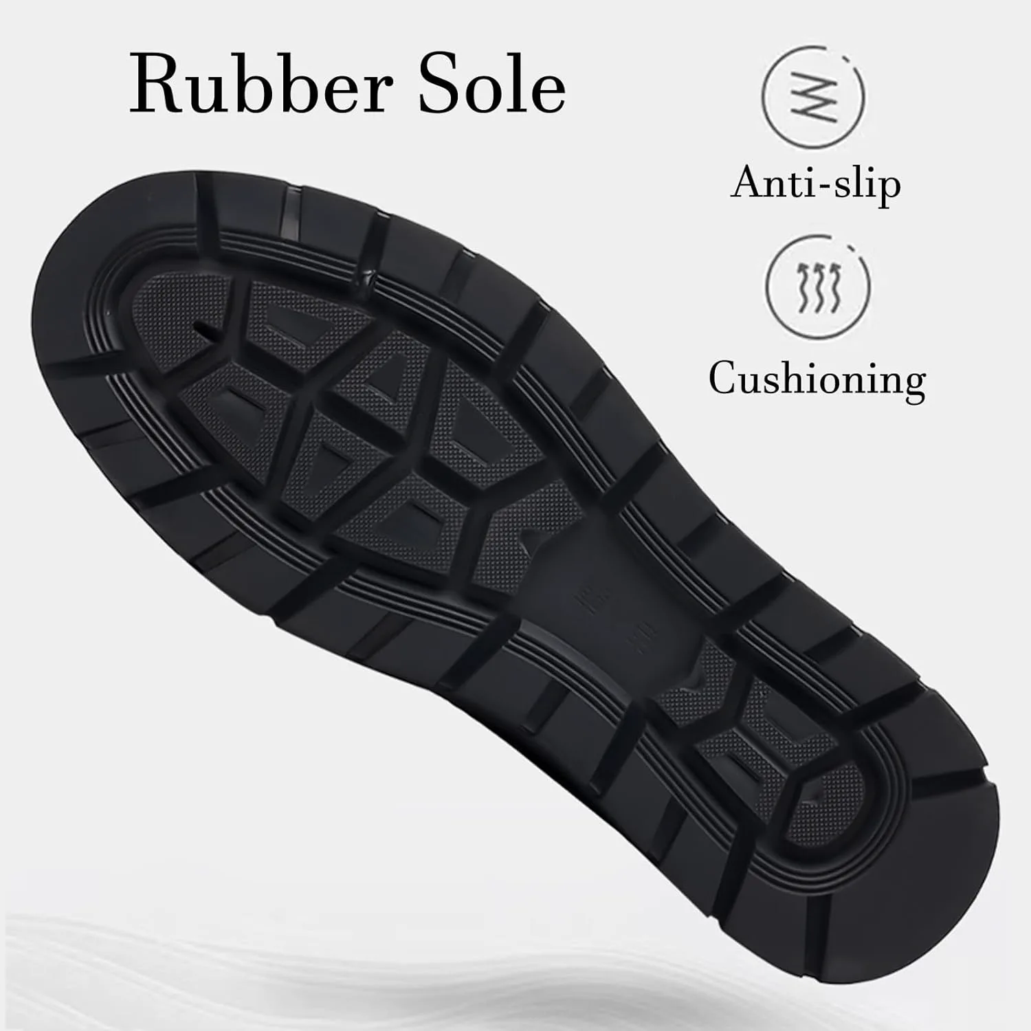 

Мужские кожаные туфли на платформе Oxford с классической шнуровкой, противоскользящие, для формального и делового стиля Lossarye, черный