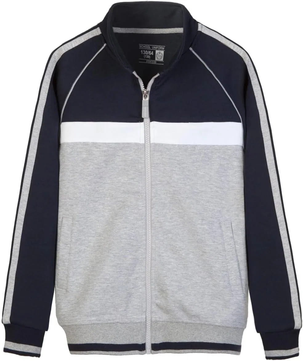 Детская спортивная куртка с воротником-стойкой, Eton Kidd, Navy & Light Gray