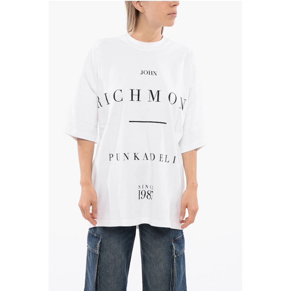 

Футболка PELAC oversize с контрастным принтом John Richmond, White